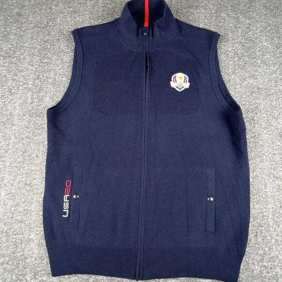 Ralph Lauren Other - Ralph Lauren RLX Ryder Cup 2020 Knit Vest Men's Size Large Golf Team USA Navy